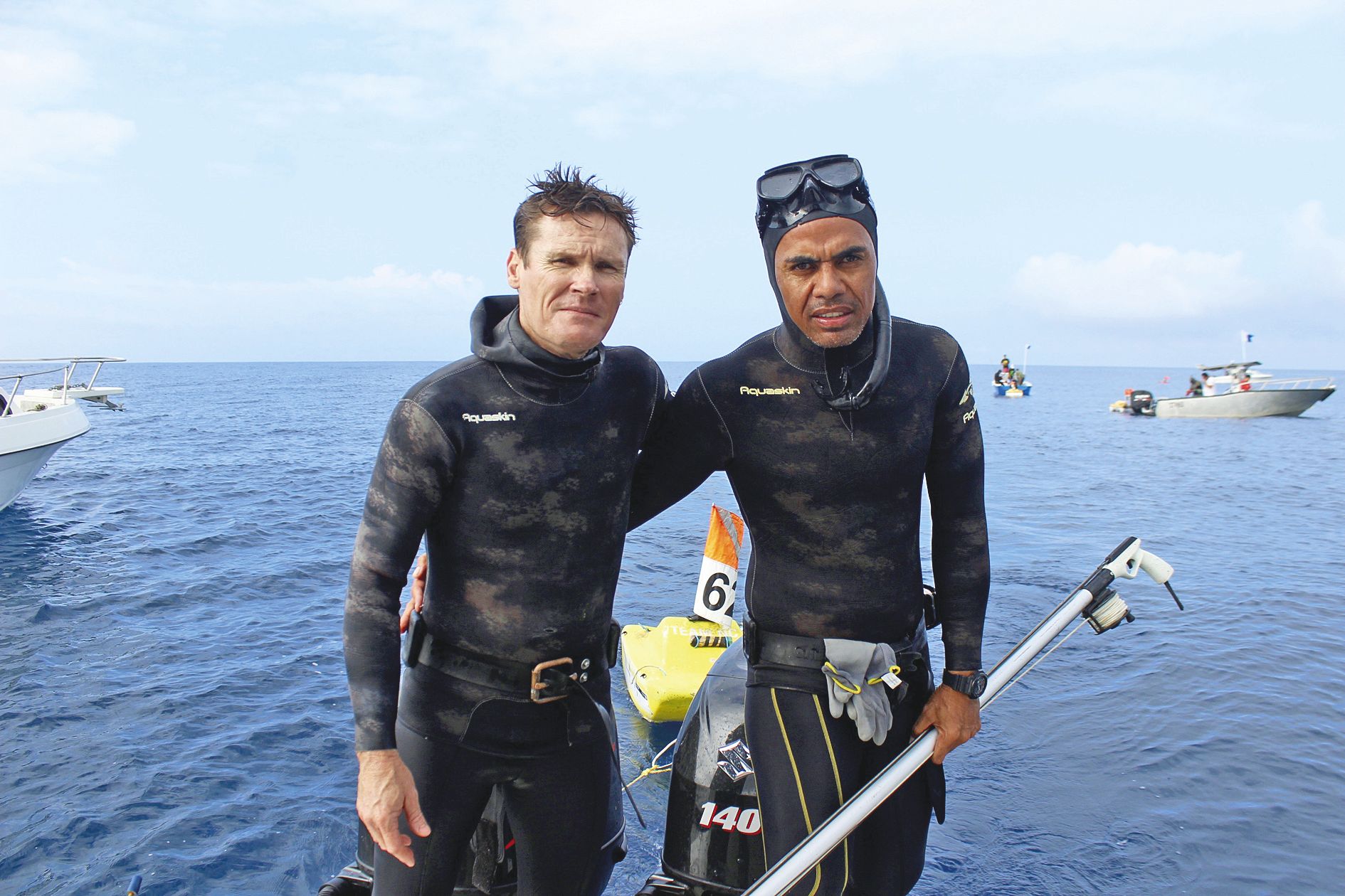 Wilgrial Mouzin, 45 ans et Franck Mekenese, 37 ans, se connaissent bien. Ils pêchent ensemble depuis 2004 et participent aux compétitions en équipe depuis 2010.