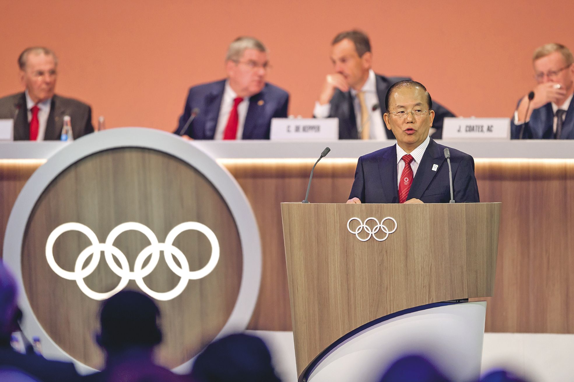 Toshiro Muro, directeur général de Tokyo-2020, a fait un bilan de l’avancée des travaux, mercredi, lors de la session du CIO à Lima.