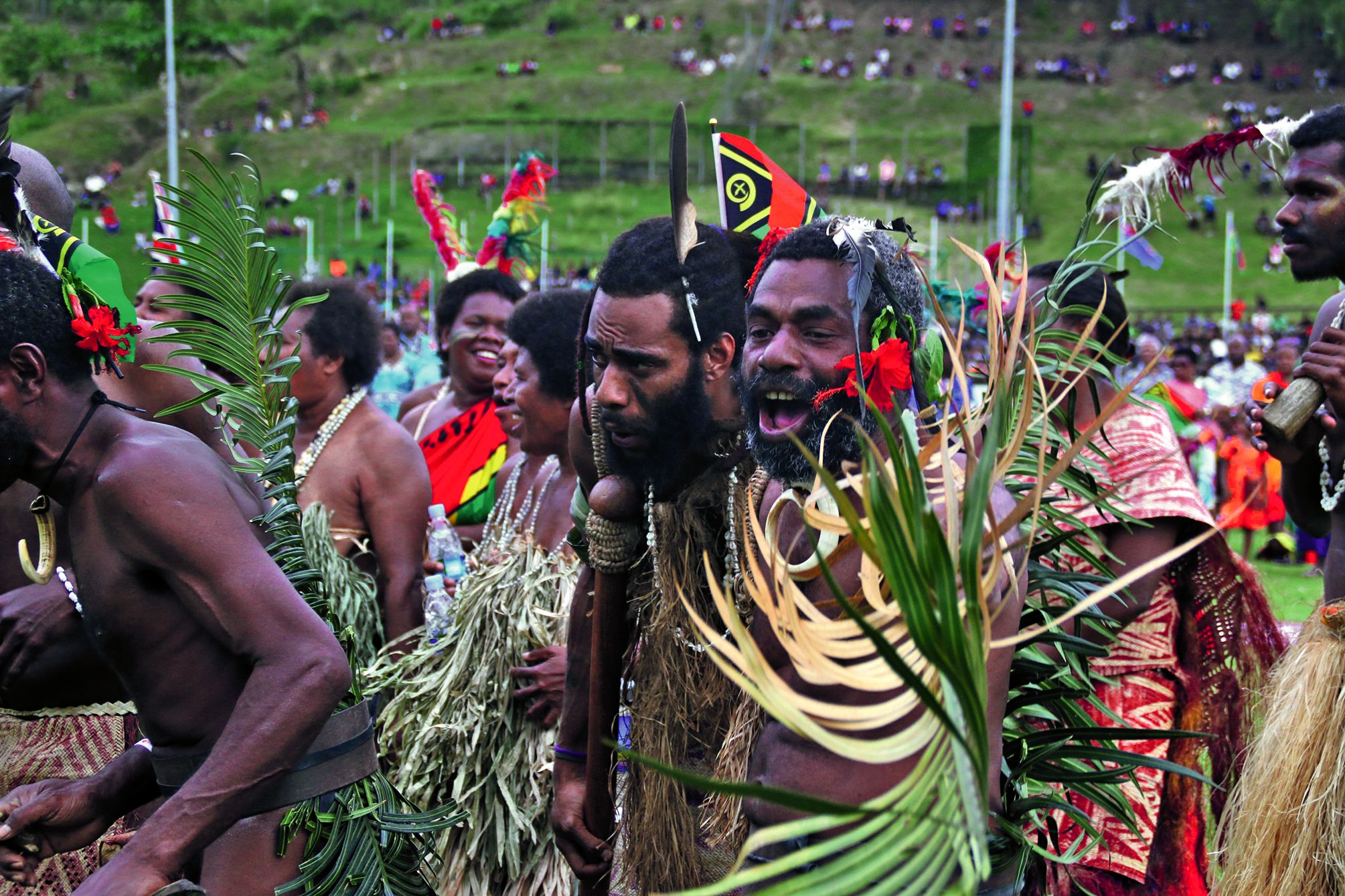 Les artistes  du Vanuatu ont rejoint leurs frères des Salomon, de Fidji, de Papouasie-Nouvelle-Guinée, ou encore du Timor- Leste et du détroit de Torrès.