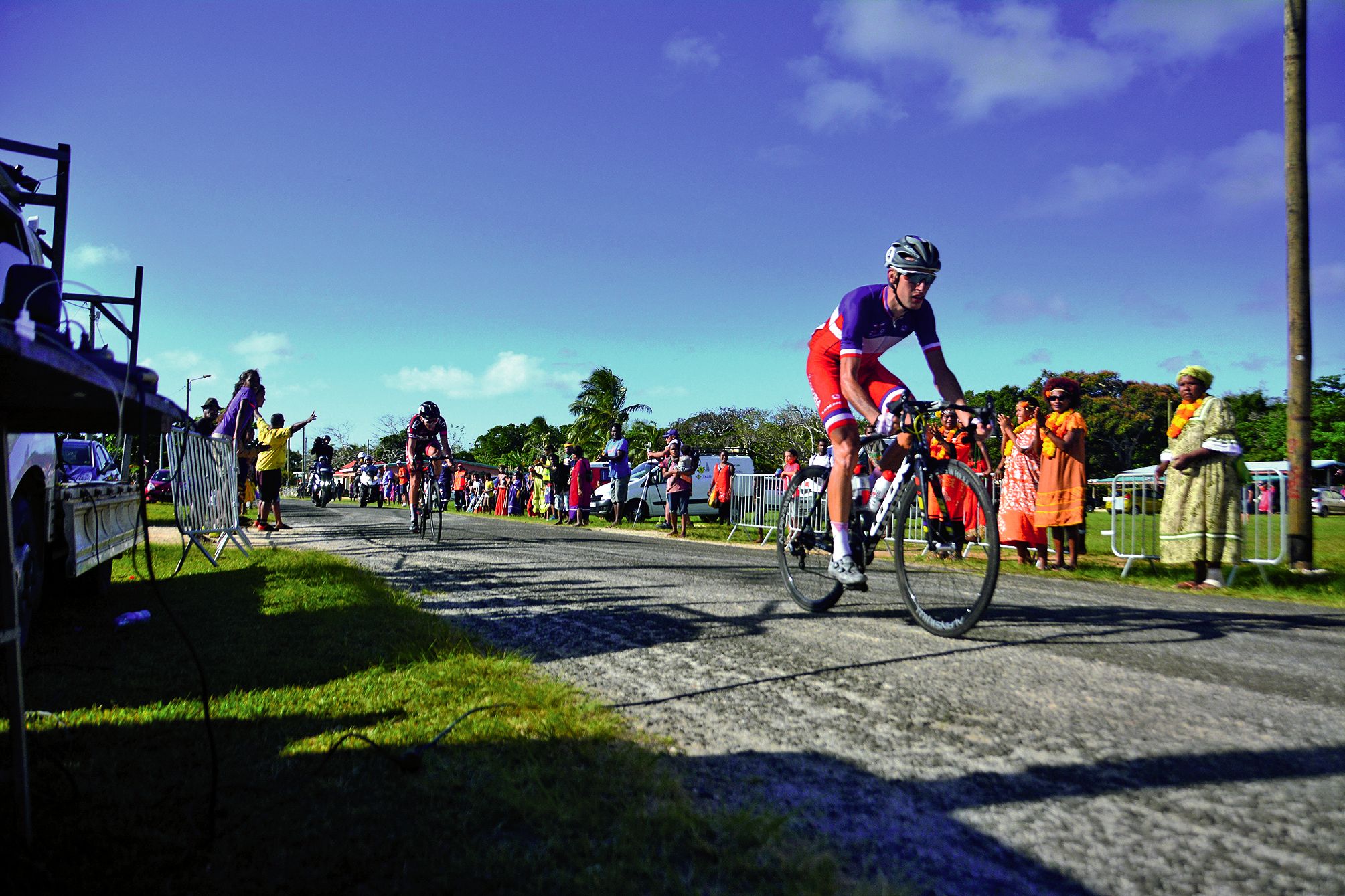 Geoffrey Bouchard (ACTB) a remporté samedi après-midi l’étape 1B à Nathalo. Photo MRB