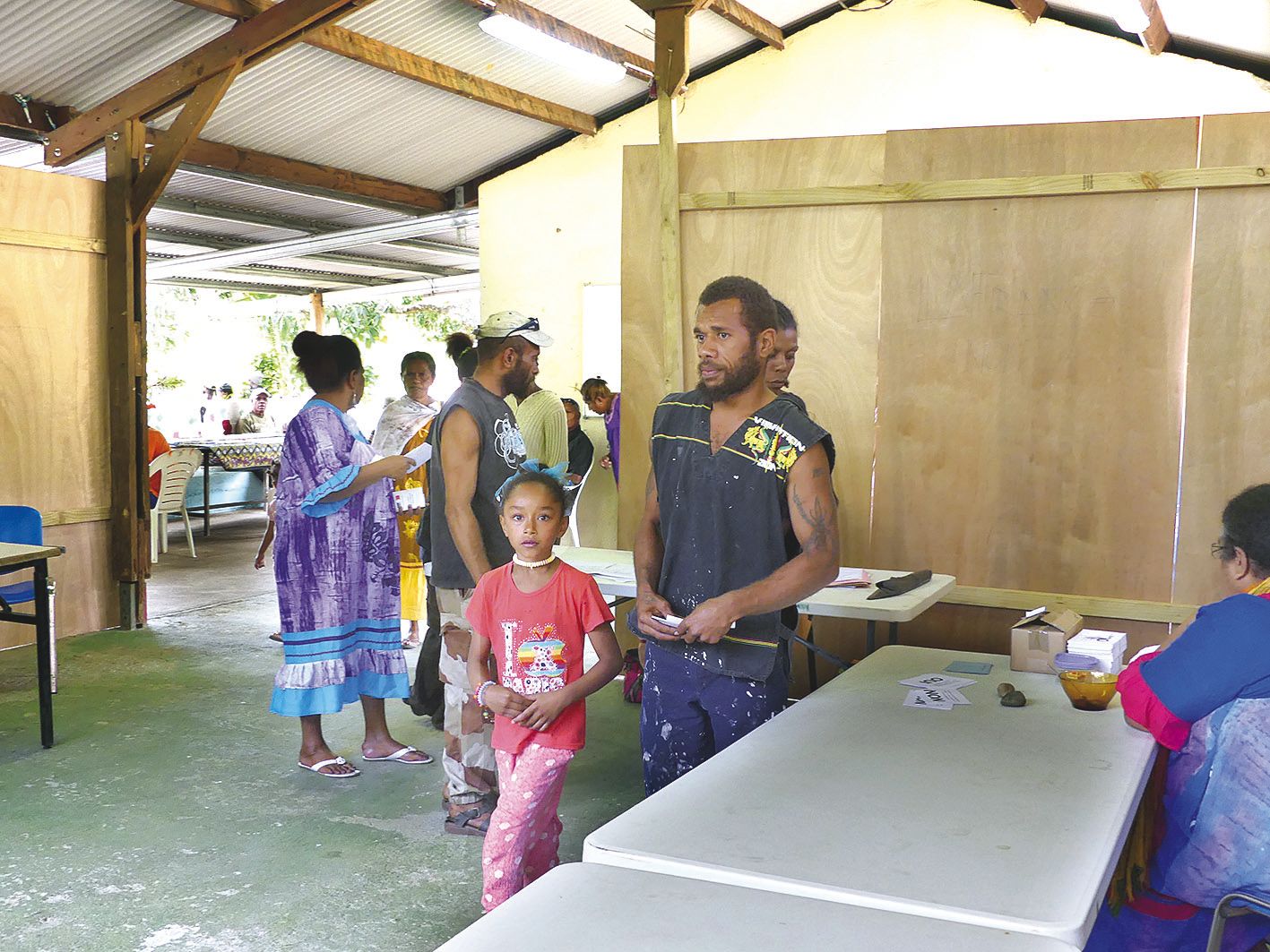 C'est au bureau de vote de la tribu de Saint-Pierre,  438 électeurs étaient attendus, que l'affluence a été la plus importante.