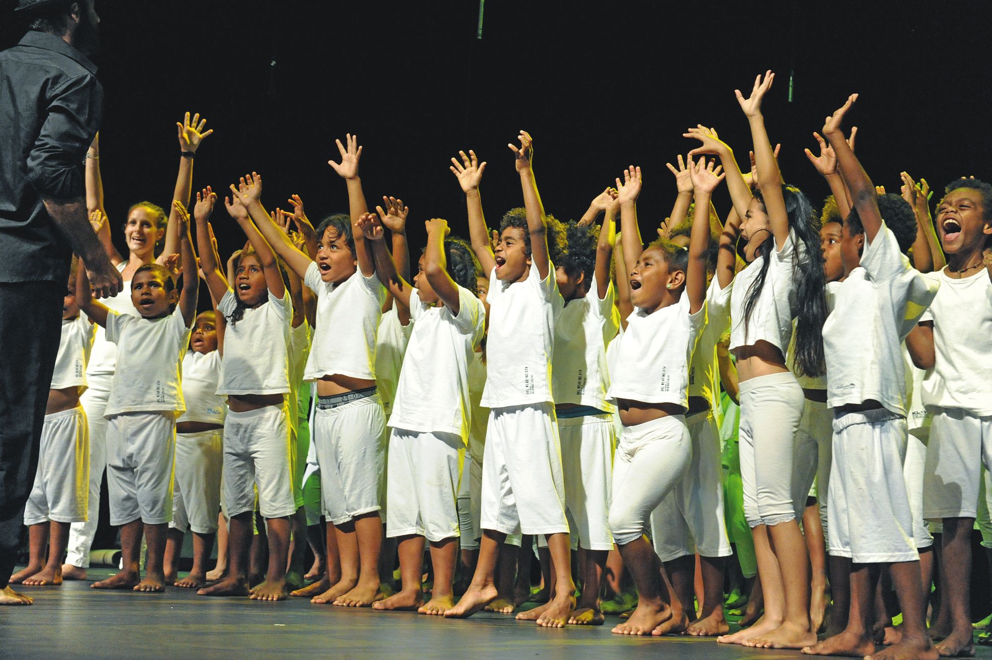 Nouméa, novembre 2015. A l'issue d'une année de travail, les élèves de Gustave-Mouchet présentaient leur spectacle sur la musique afro-américaine au centre Tjibaou.