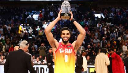 NBA: la team Antetokounmpo, portée par un Tatum record, bat la team James au All-Star Game