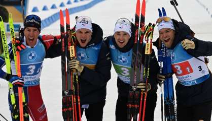 Mondiaux de biathlon: les Bleus se rebiffent et privent Boe de septuplé