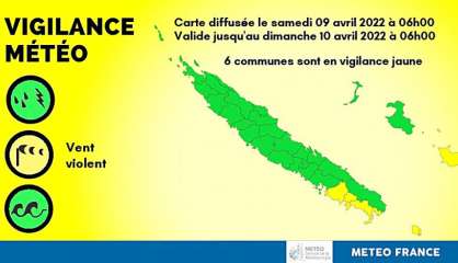 Six communes du pays en vigilance jaune 