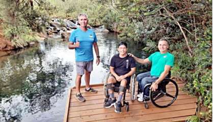 Parc de la rivière Bleue : une rampe d’accès handicapé pour se baigner