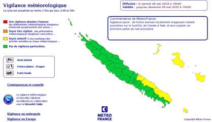 Sept communes restent en vigilance jaune fortes pluies et orages pour la nuit