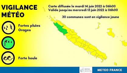 Météo : trente communes en vigilance jaune forte houle et pluies