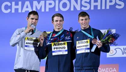 Natation : Médaille de bronze pour Grousset sur 50 m nage libre, son deuxième podium des Mondiaux