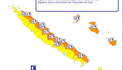 Pluies : la côte Est et les Loyauté en vigilance orange