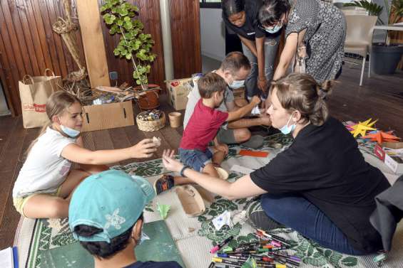 Maison de la biodiversité : les enfants appelés à fabriquer une fresque avec des déchets