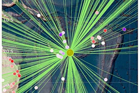 Un séisme de magnitude 6,9 à l'Est des Loyauté