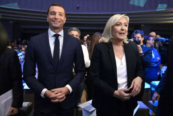 Jordan Bardella, le premier derrière Marine Le Pen