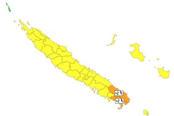 [MàJ] Fortes pluies et orages sur le pays, vigilance orange levée au Mont-Dore et à Yaté