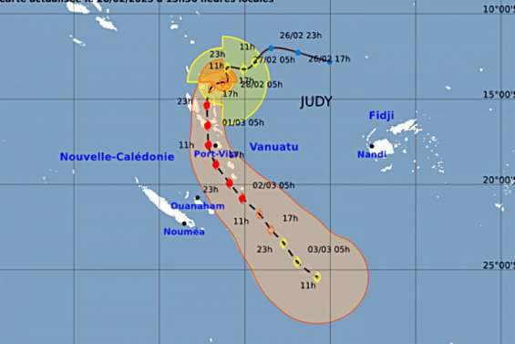 Cyclone Judy : la Nouvelle-Calédonie en préalerte à partir de 17 heures