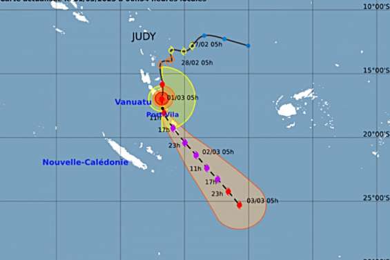 Le cyclone Judy devrait épargner la Calédonie