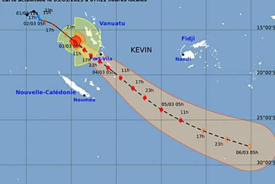 Météo : Kevin, devenu cyclone, va se renforcer dans les prochaines heures