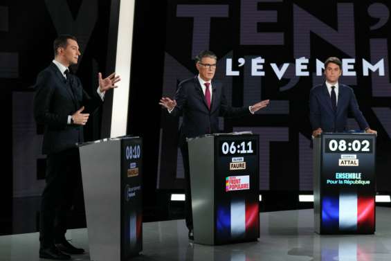 A trois jours du scrutin, Marine Le Pen fait monter la tension sur une possible cohabitation