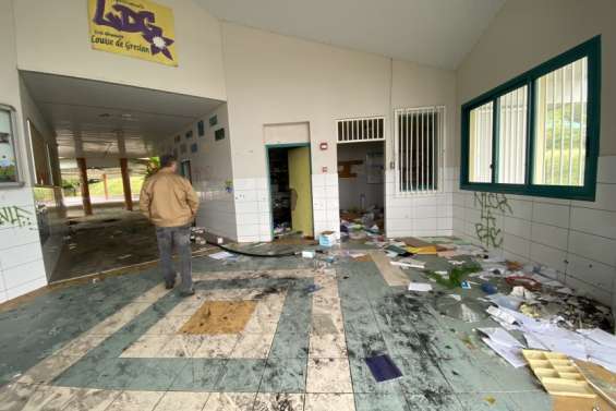 Le groupe scolaire Louise-de-Greslan incendié et vandalisé