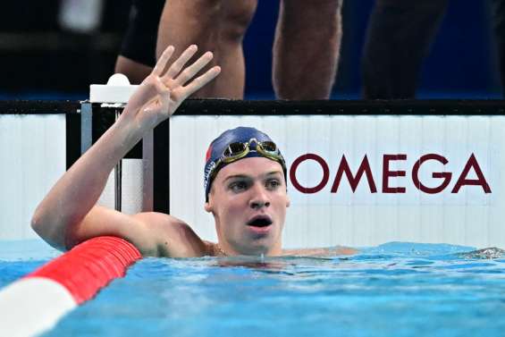 Natation : quadruplé en or pour Marchand, Manaudou en bronze