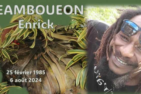 Avis de décès : TEAMBOUEON Enrick