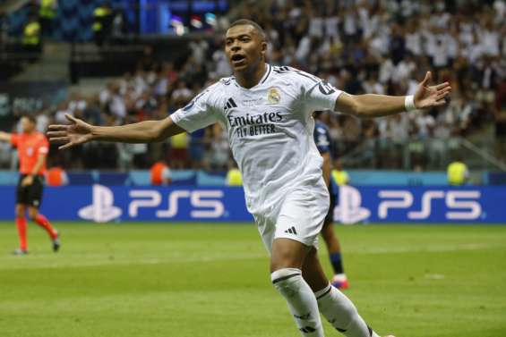 Supercoupe d’Europe : débuts parfaits pour Mbappé avec le Real Madrid