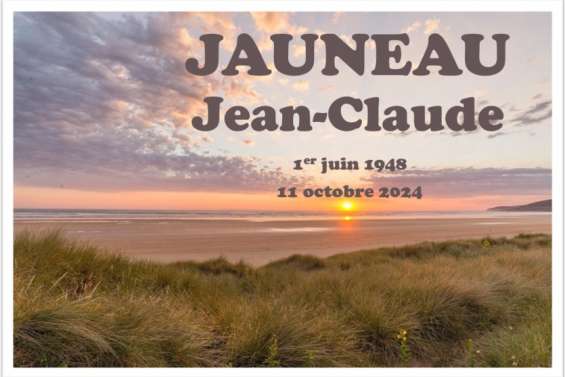 Avis de décès : JAUNEAU Jean-Claude