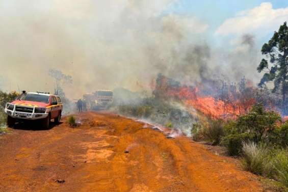 Incendie à la rivière Bleue de Prony : le feu de nouveau éteint, un dispositif de surveillance déployé