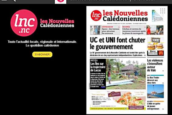 [A NOS LECTEURS] Ce jeudi, découvrez les Nouvelles calédoniennes en édition numérique gratuite