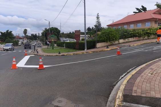 Travaux routiers en cours à La Foa