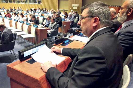 Philippe Germain au comité de décolonisation de l’ONU