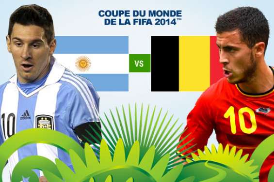 Argentine-Belgique : 1-0 (MT)