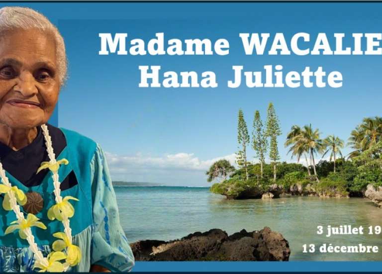 Avis de décès : WACALIE Hana Juliette