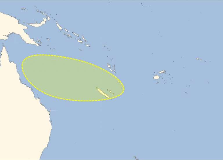 Météo France annonce un risque faible de formation d’une dépression tropicale en mer de Corail